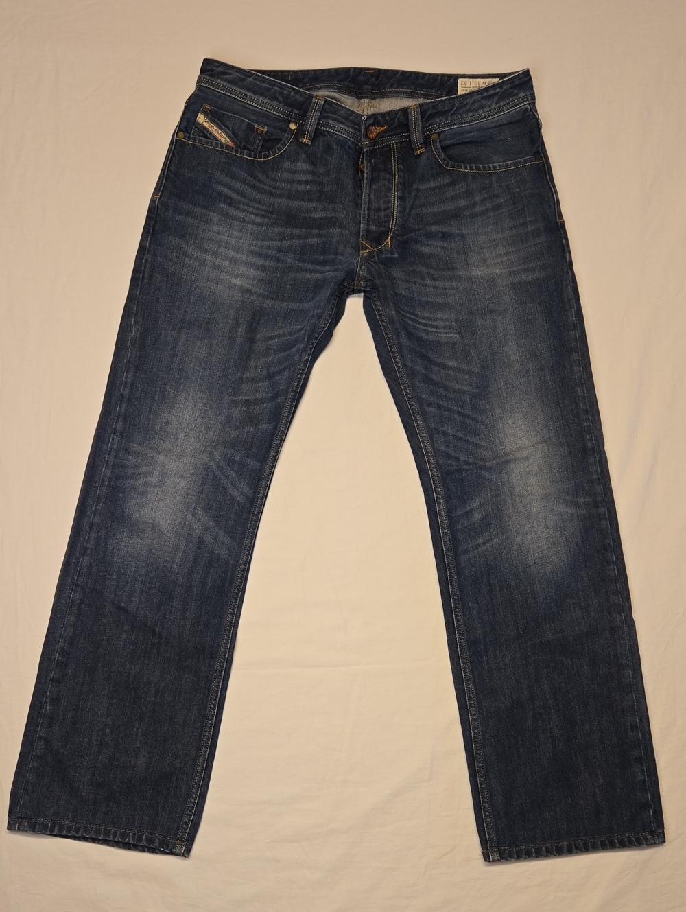 Diesel Larkee Regular Straight Dark Blue Washed Denim Jeans